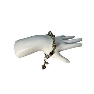 Vintage Signed Brighton Glass Beaded Multicolor Retired Style Fantasy Bracelet